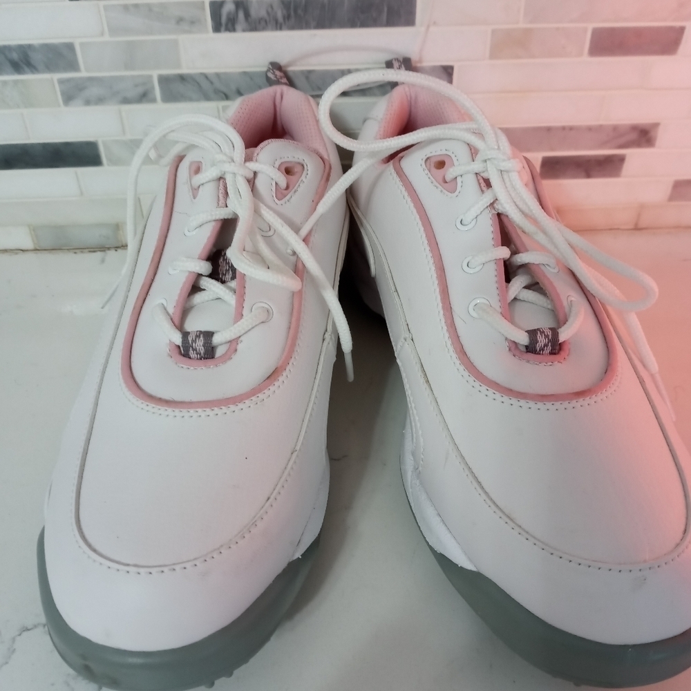 FootJoy Women's Sneakers - White and Pink